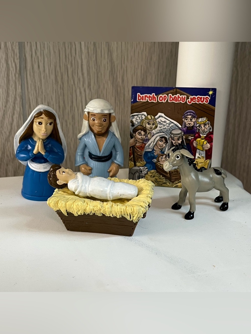 Bible New Testament Tales Of Glory Birth of Jesus Joseph & Mary 3.25" Figure Set